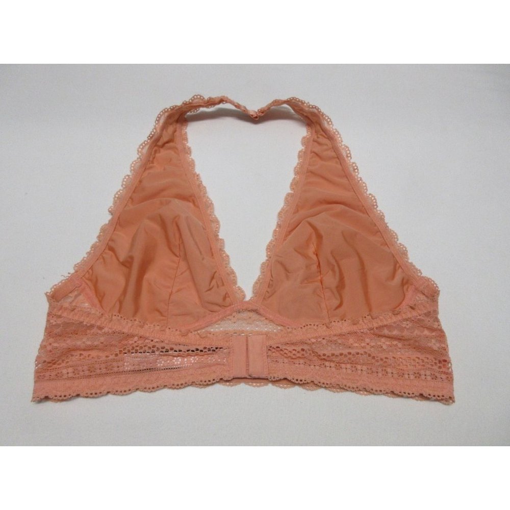 Victoria's Secret lace triangle halter‎ bralette peach - Picture 4 of 11